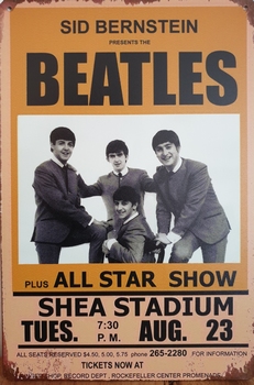 The Beatles All star Reclamebord metaal