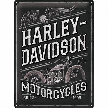 Harley Davidson motorcycle eagle metalen reclame bord