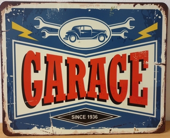 Garage sinds 1936 metalen wandbord