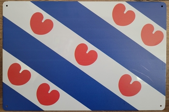 Friese Vlag Friesland reclamebord metaal