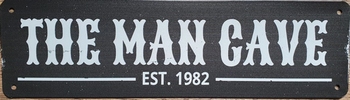 The Man Cave est 1982 reclamebord van metaal