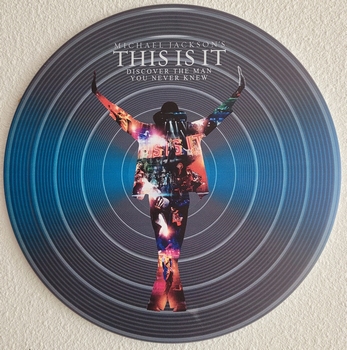 Michael Jackson this is it metalen wandbord rond