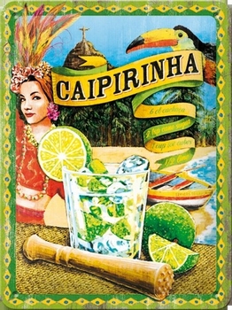 Caipirinha metalen reclamebord klein