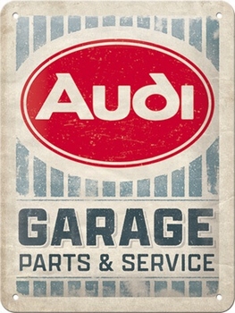 Audi garage metalen reclamebord relief