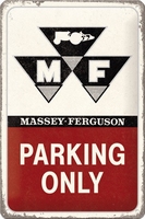 Massey Ferguson parking only metalen relief reclamebord