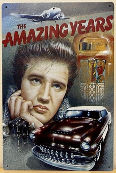 Elvis Presley Amazing years reclamebord van metaal 30x