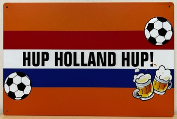Hup Holland Hup vlag metalen reclamebord 30x20cm