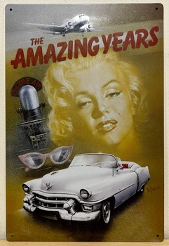 Marilyn Monroe the Amazing Years metalen reclamebord 3