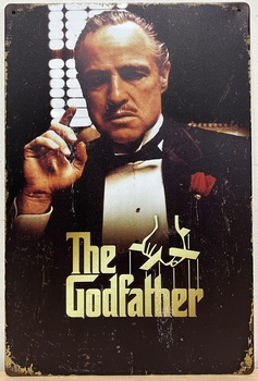 The Godfather kleur reclamebord metaal 30x20 cm