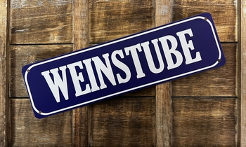 Weinstube metalen wandbord wijn