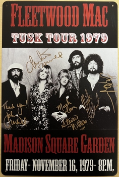 Fleetwood Mac Tour 1979 reclamebord metaal