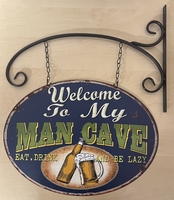 Welcome to my Mancave uithangbord