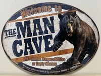 Mancave beer welcome metalen wandbord