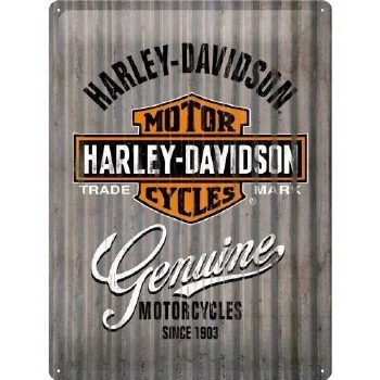 Harley davidson logo golfplaat wandbord relief