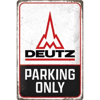 Deutz tractor parking only metalen wandbord