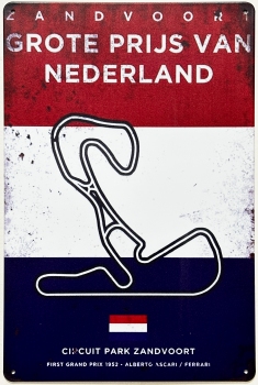 F1 GP van Nederland zandvoort rood wit blauw reclamebo