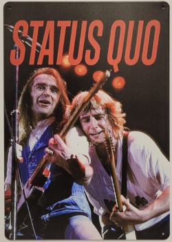 Status Quo wandbord van metaal