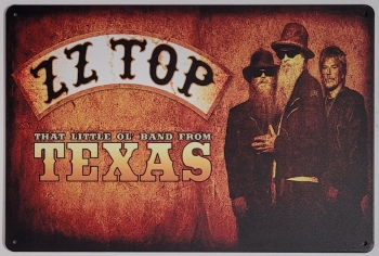 ZZ Top that Little ol Band from Texas metalen wandbord