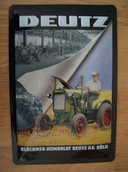 Deutz tractor zwarte rand relief