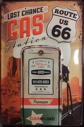 Last chance Gas benzinepomp route 66 reliëf