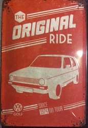 VW Volkswagen origininal ride  Golf reliëf