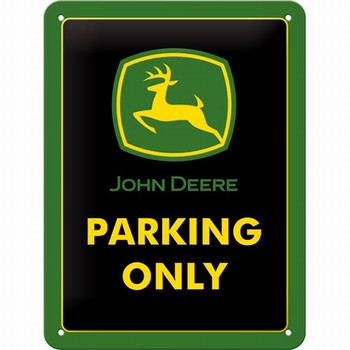 John Deere parking only klein metalen wandbord