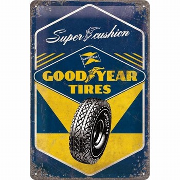 Goodyear super cushion metalen relief bord
