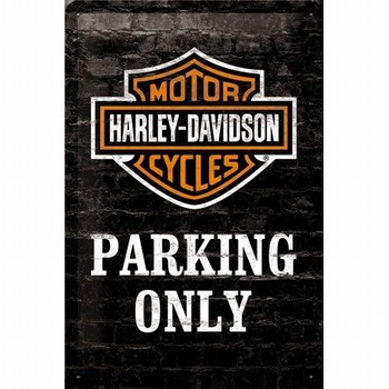Harley Davidson Parking only relief wandbord