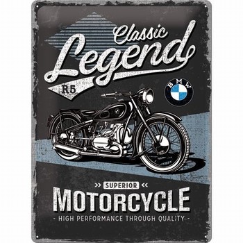 BMW classic legend motor relief reclamebord