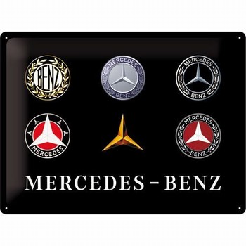 Mercedes benz evolution logo's relief reclamebord me