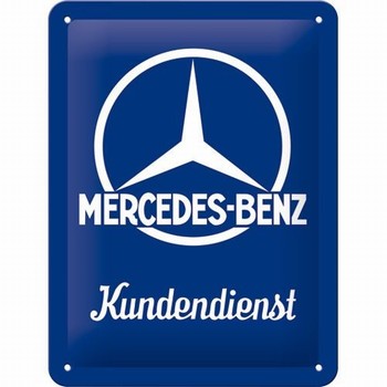Mercedes kundendienst metalen reclamebord