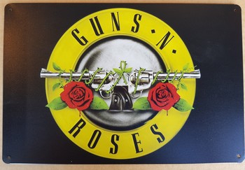 Guns and Roses metalen wandbord