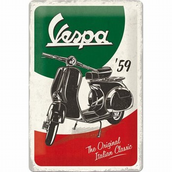 Vespa 59 the original metalen reclamebord