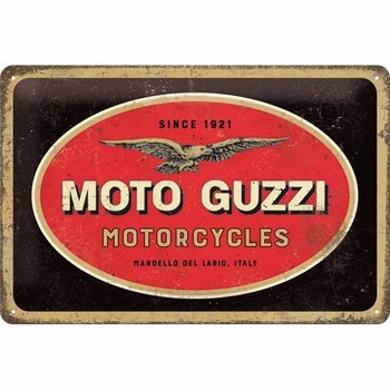 Moto Guzzi logo motorcycles metalen relief bord