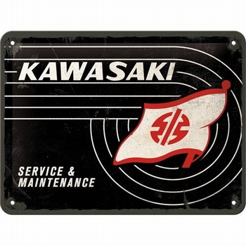 Kawasaki service en maintenance metalen relief recla