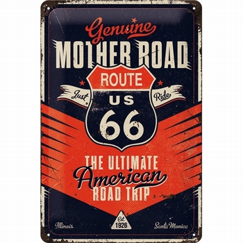Route 66 the ultimate road trip metalen relief recla