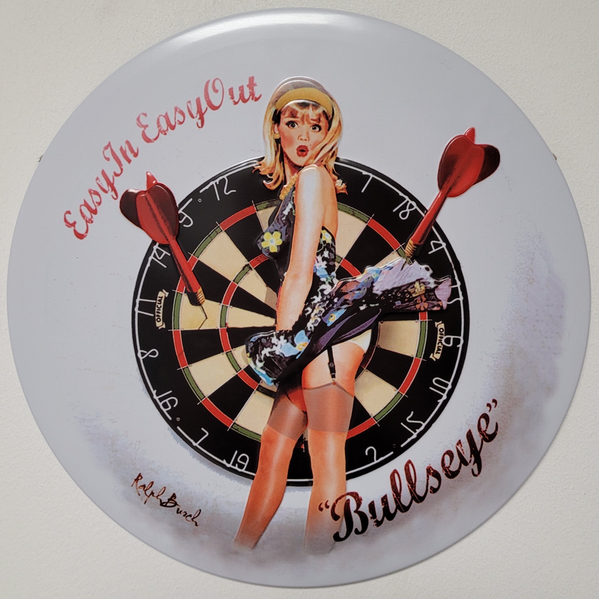 Dart easy inn bullseye rond relief reclamebord